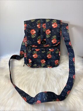 Lug Moped crossbody bag in the Aloha Navy floral pattern NWOT